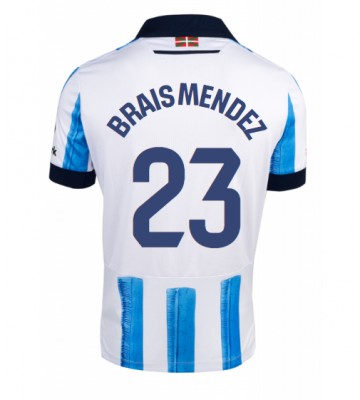 Real Sociedad Brais Mendez #23 Hjemmebanetrøje 2023-24 Kort ærmer